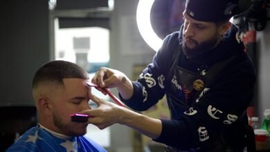 taper fade beard styling